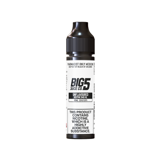 BIG 5 UNFLAVOURED FREEBASE (60ML BOTTLE)